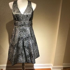 Guess light gold floral print dress